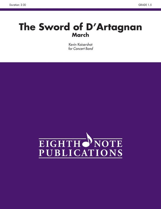 Sword of D'Artagnan - March CB Grade 1.5 Concert Band Sheet Music