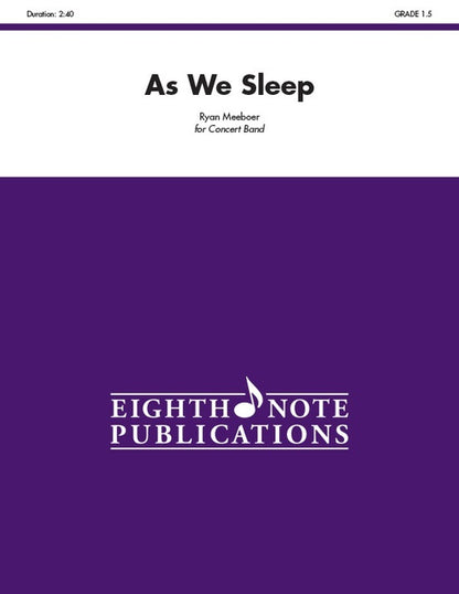 As We Sleep Concert Band Sheet Music Grade 1.5