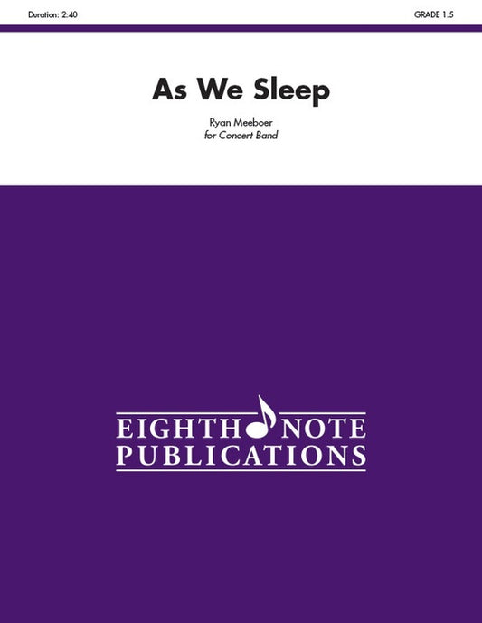 As We Sleep Concert Band Sheet Music Grade 1.5