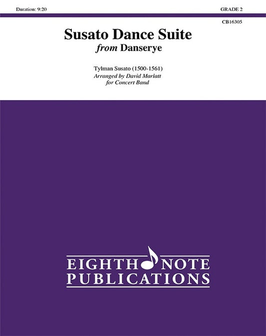 Susato Dance Suite Concert Band Sheet Music Grade 2