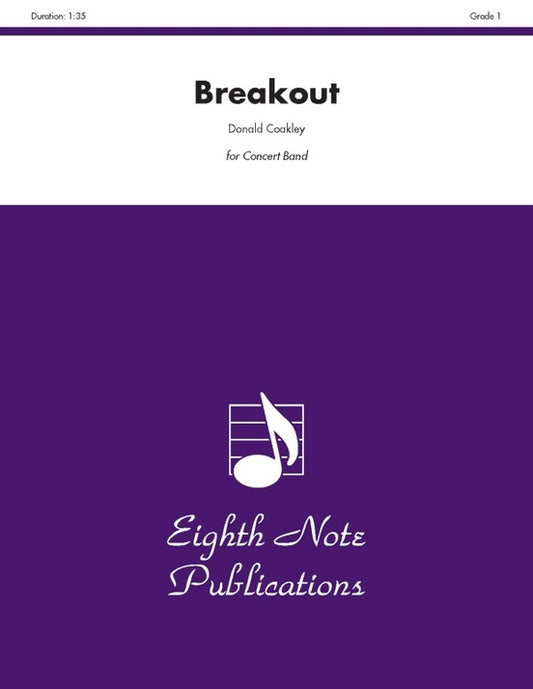 Breakout CB Grade 1.5 Concert Band Sheet Music