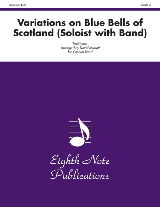 Variations on Blue Bells of Scotland Concert Band Sheet Music Grade 2 Vocal