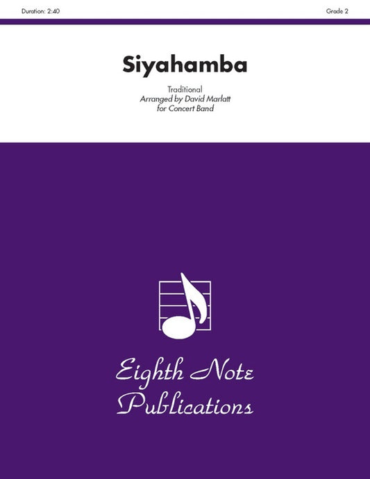 Siyahamba Concert Band Sheet Music Grade 2