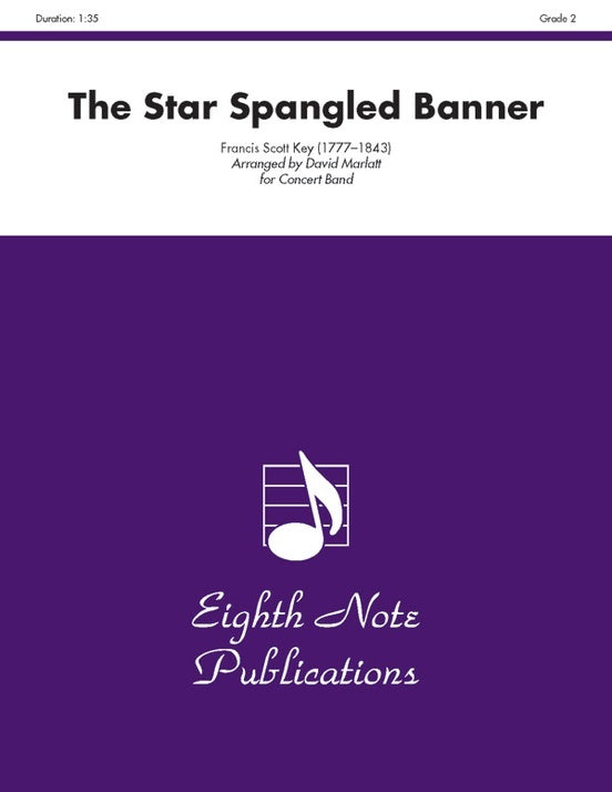 Star Spangled Banner Concert Band Sheet Music Grade 2