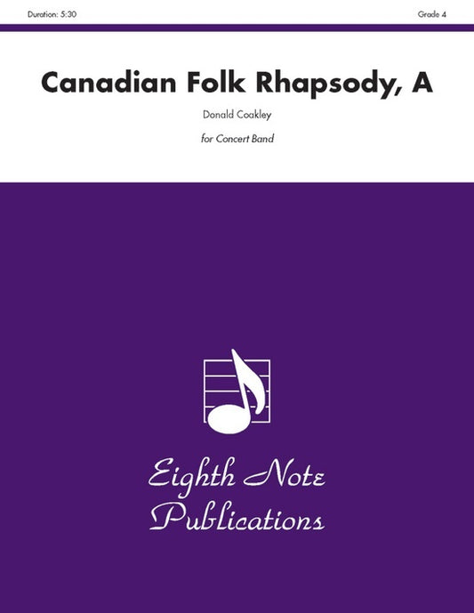 Canadian Folk Rhapsody A Concert Band Gr 4