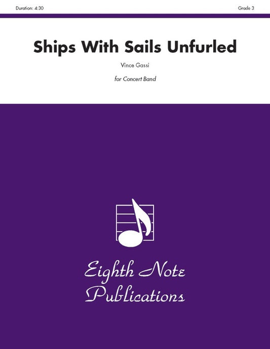 Ships With Sails Unfurled Concert Band Sheet Music Grade 3