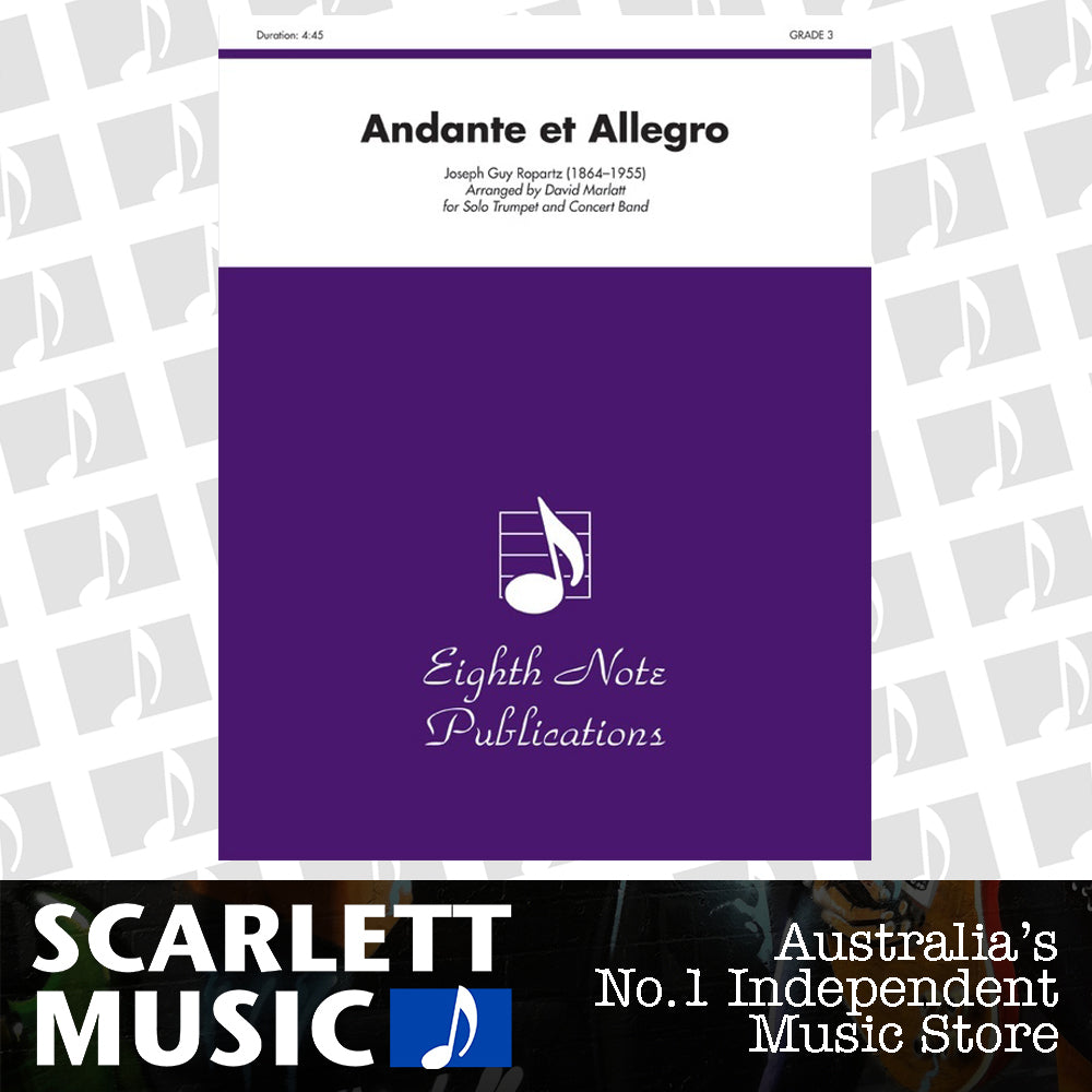 Andante et Allegro Solo Trumpet Concert Band Sheet Music Grade 3 — view 2