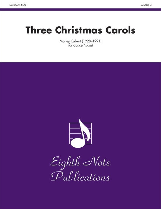 Three Christmas Carols Concert Band Grade 3 Sheet Music