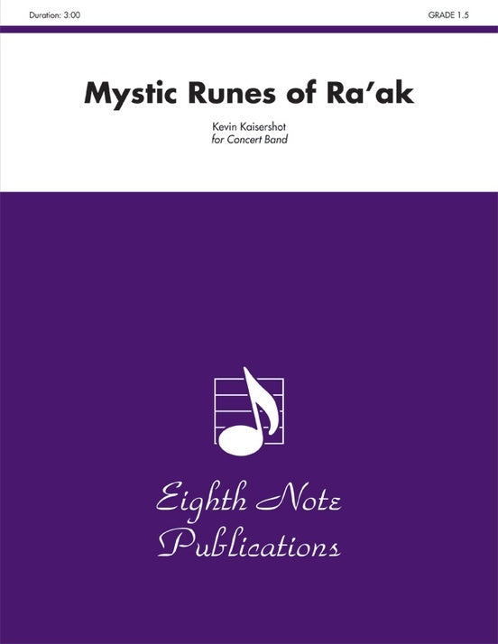 Mystic Runes Of Raak Concert Band Gr 1.5