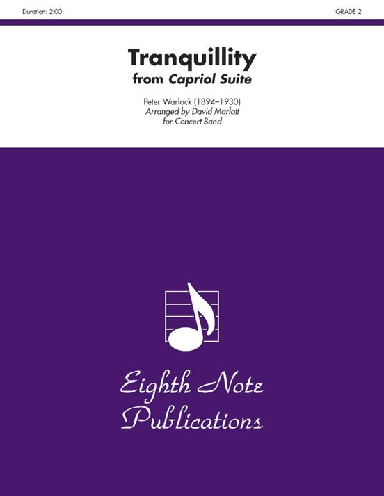 Tranquillity from Capriol Suite Concert Band Sheet Music Grade 2