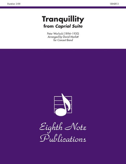 Tranquillity from Capriol Suite Concert Band Sheet Music Grade 2