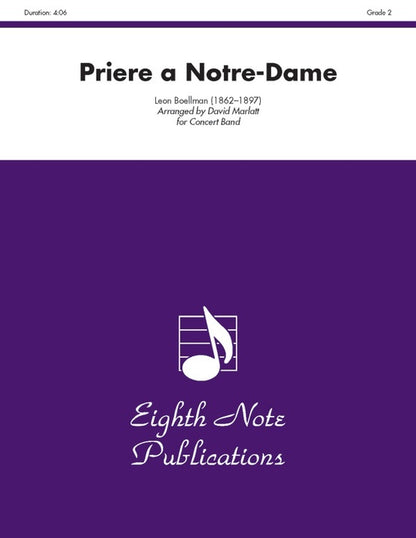 Priere A Notre-Dame Concert Band Gr 2