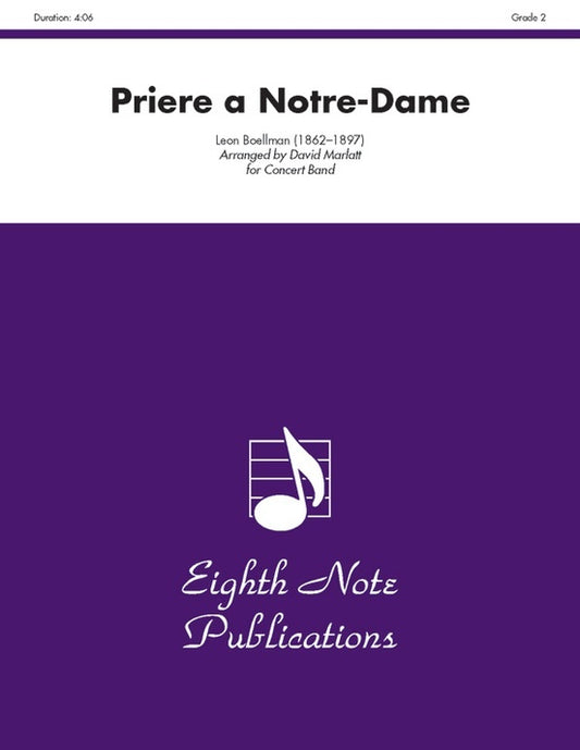 Priere A Notre-Dame Concert Band Gr 2