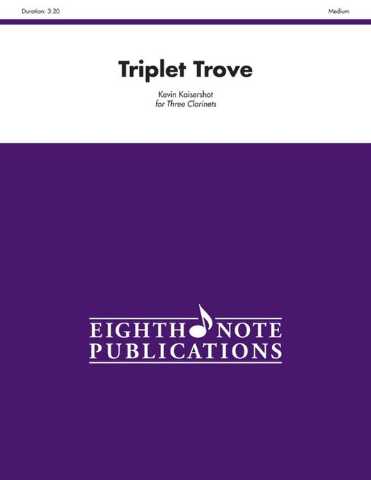 Triplet Trove Clarinet Sheet Music for 3 Clarinets