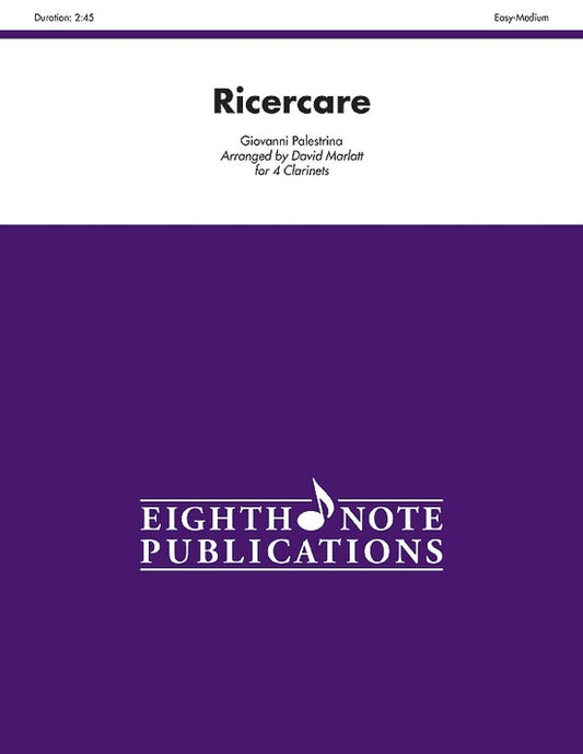 Ricercare 4 Clarinets