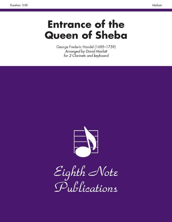 Entrance Of The Queen Of Sheba 2 Clarinets/Piano