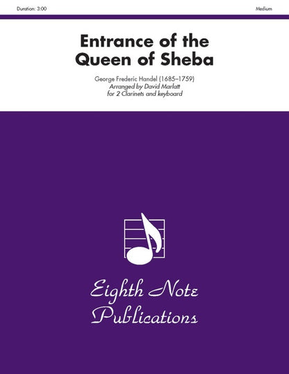 Entrance Of The Queen Of Sheba 2 Clarinets/Piano