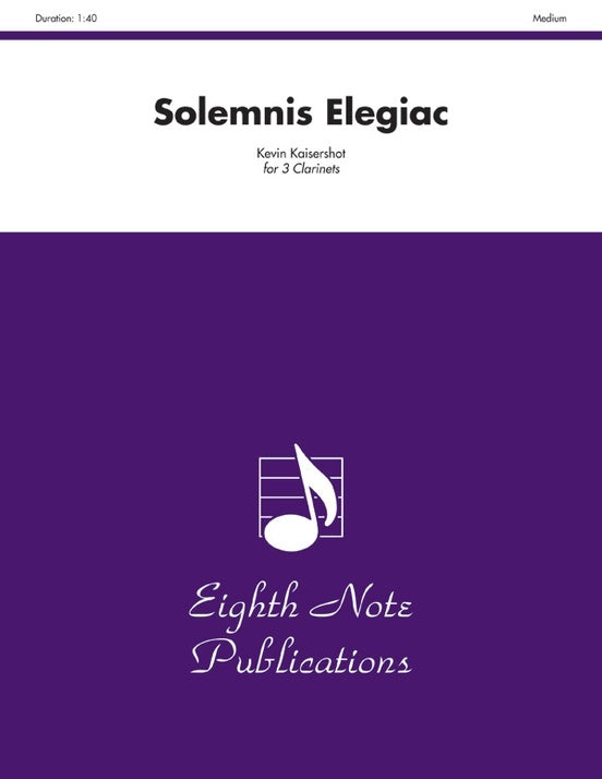 Solemnis Elegiac for 3 Clarinets Sheet Music