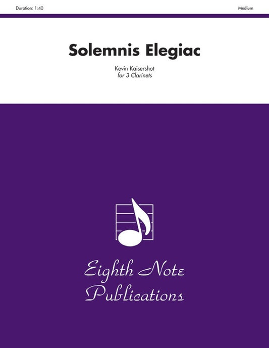 Solemnis Elegiac for 3 Clarinets Sheet Music