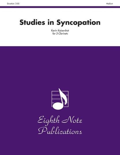 Studies in Syncopation for 3 Clarinets Sheet Music