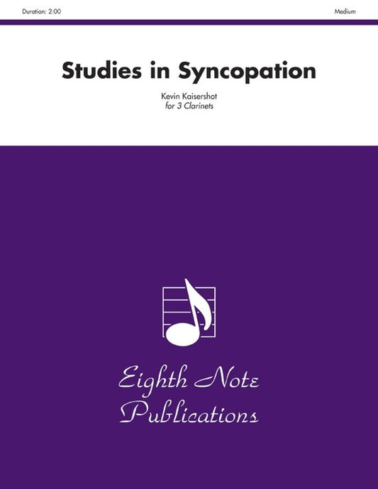 Studies in Syncopation for 3 Clarinets Sheet Music