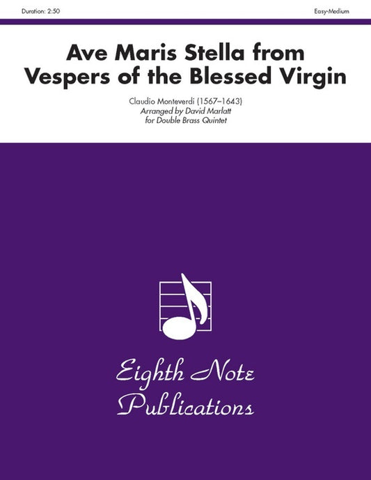 Ave Maris Stella Double Brass Quintet Sheet Music