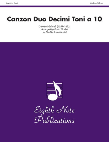 Canzon Duo Decimi Toni A 10 Double Brass Quintet