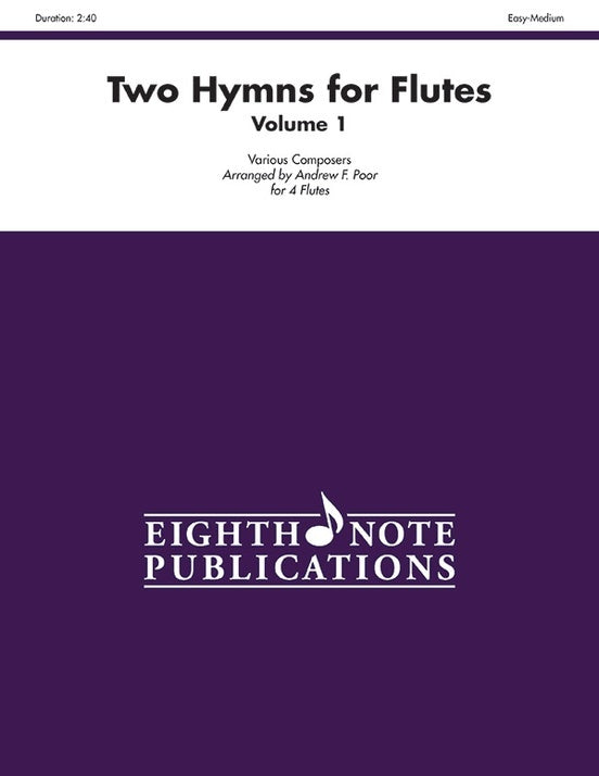 Two Hymns for Flutes - Volume 1 Sheet Music for 4 Flutes