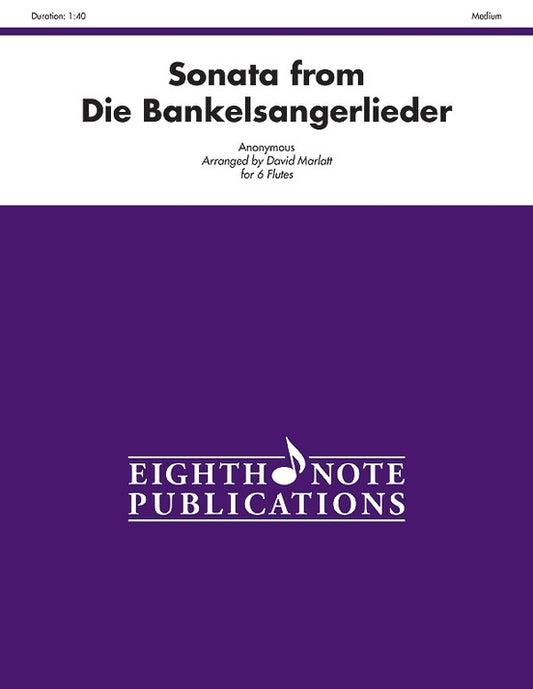 Sonata from Die Bankelsangerlieder for 6 Flutes Sheet Music