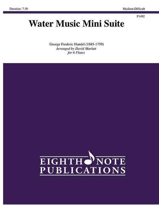Water Music Mini Suite for 6 Flutes Sheet Music