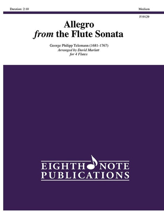 Allegro From The Flute Sonata For 4 Flutes