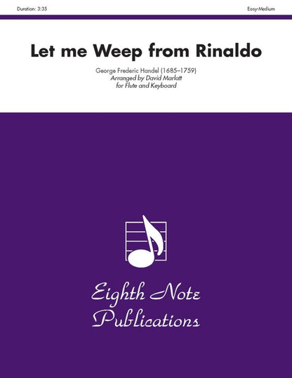 Let Me Weep From Rinaldo Flute/Piano
