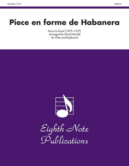 Piece En Forme De Habanera Flute/Piano