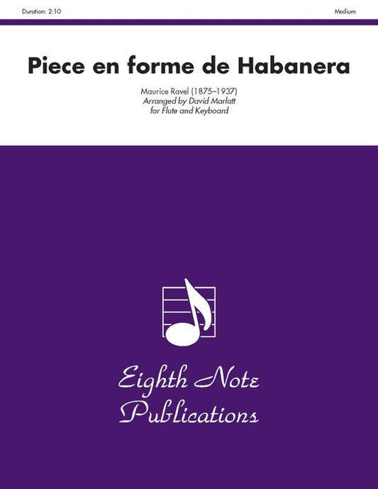 Piece En Forme De Habanera Flute/Piano