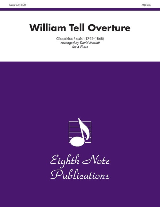 William Tell Overture for 4 Flutes Sheet Music