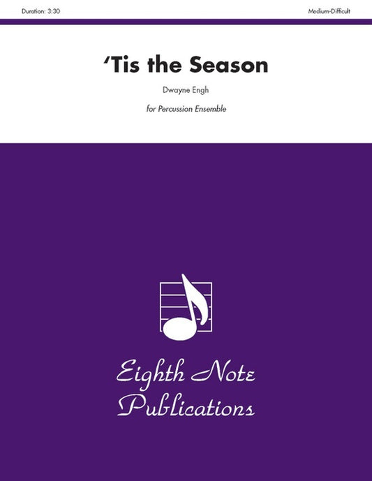 Tis the Season Percussion Ensemble Sheet Music for Multiple Percussionists