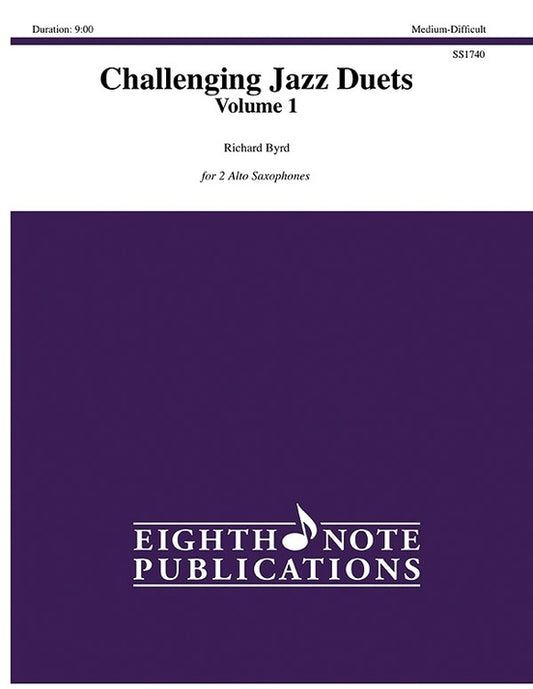 Challenging Jazz Duets Volume 1 - 2 Alto Sax