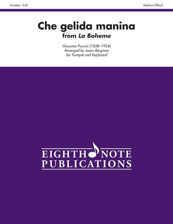 Che Gelida Manina From La Boheme Trumpet/Piano