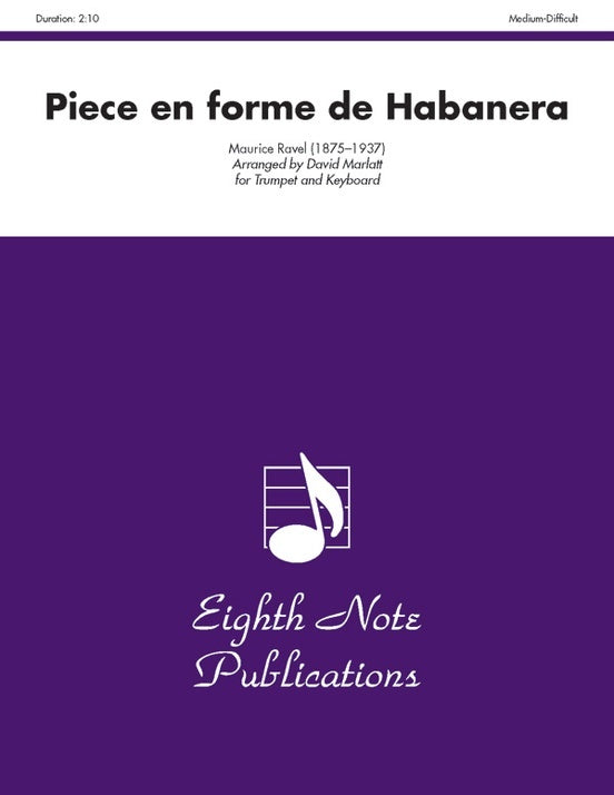 Piece En Forme De Habanera Trumpet/Piano
