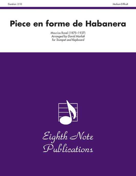 Piece En Forme De Habanera Trumpet/Piano