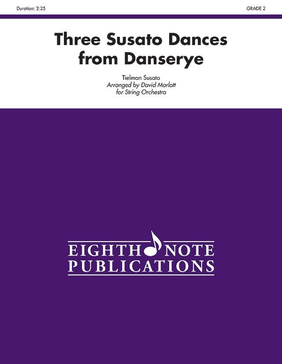Three Susato Dances from Danserye String Orchestra Sheet Music Grade 2