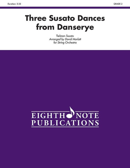 Three Susato Dances from Danserye String Orchestra Sheet Music Grade 2