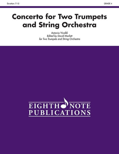 Concerto For Two Trumpets & String Orchestra Gr 4