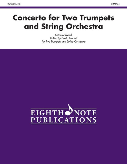 Concerto For Two Trumpets & String Orchestra Gr 4
