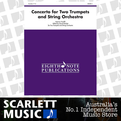Concerto For Two Trumpets & String Orchestra Gr 4 — view 2