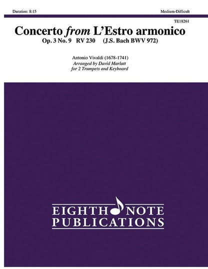 Concerto From L'Estro Armonico For 2 Trumpet/Piano