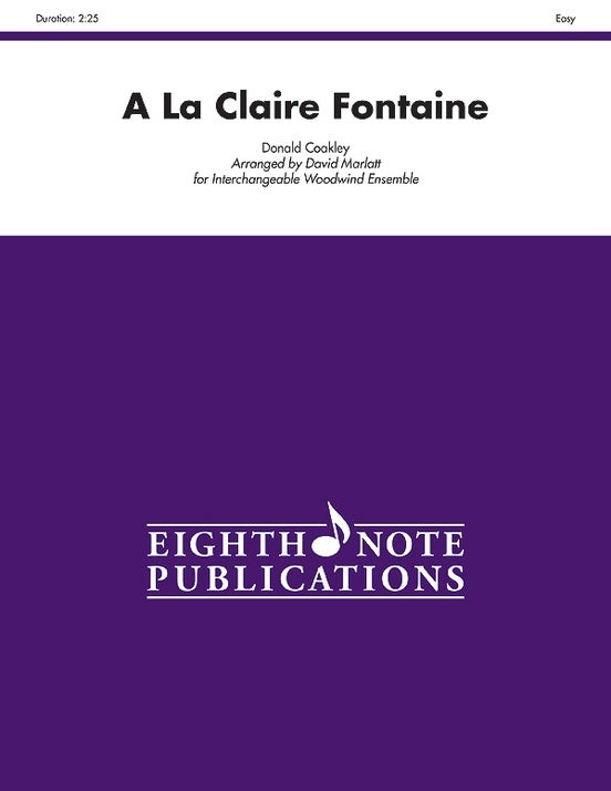 A La Claire Fontaine Flexible Woodwind Ensemble Sheet Music