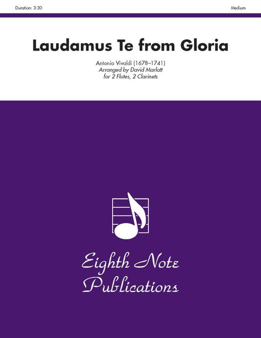 Laudamus Te From Gloria 2 Flutes 2 Clarinets