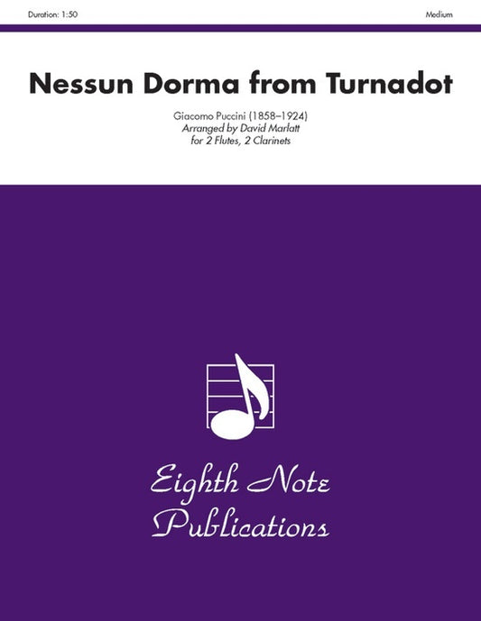 Nessun Dorma From Turandot 2 Flutes 2 Clarinets