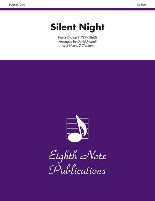 Silent Night for 2 Flutes and 2 Clarinets - Flexi and Small Ensemble Sheet Music